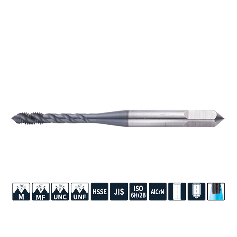 G-ET138-SJN Economical Spiral Tap for Steel Machining M2.5-M16 NO.0-80UNF-5/8-18UNF
