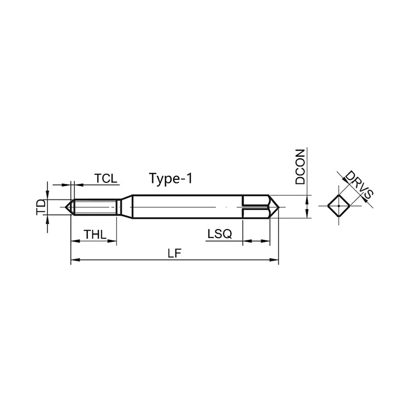 G-ET138-SJN Economical Spiral Tap for Steel Machining M2.5-M16 NO.0-80UNF-5/8-18UNF
