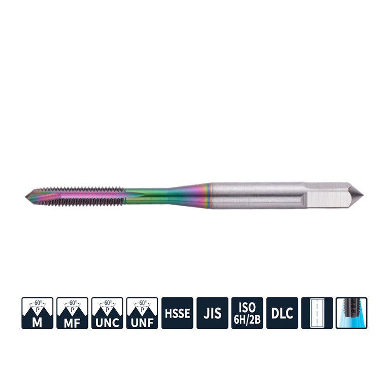 G-ET166-PJN Economical Spiral Pointed Tap for Copper-aluminum Machining M1-M16 NO.0-80UNF-5/8-18UNF