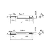 G-ET168-FJN Economical Fluteless Tap for Stainless Steel Machining M1-M14