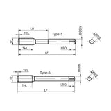 G-ET168-FJN Economical Fluteless Tap for Stainless Steel Machining M1-M14