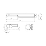 G-GHT-IR Threading for 60° Tool Alignment G-GHT-IR15A60L05 G-GHT-IR20A60L07