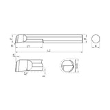 G-GHT-TR Durable Type-internal Hole Turning G-GHT-TR10R00L04 G-GHT-TR10R10L04