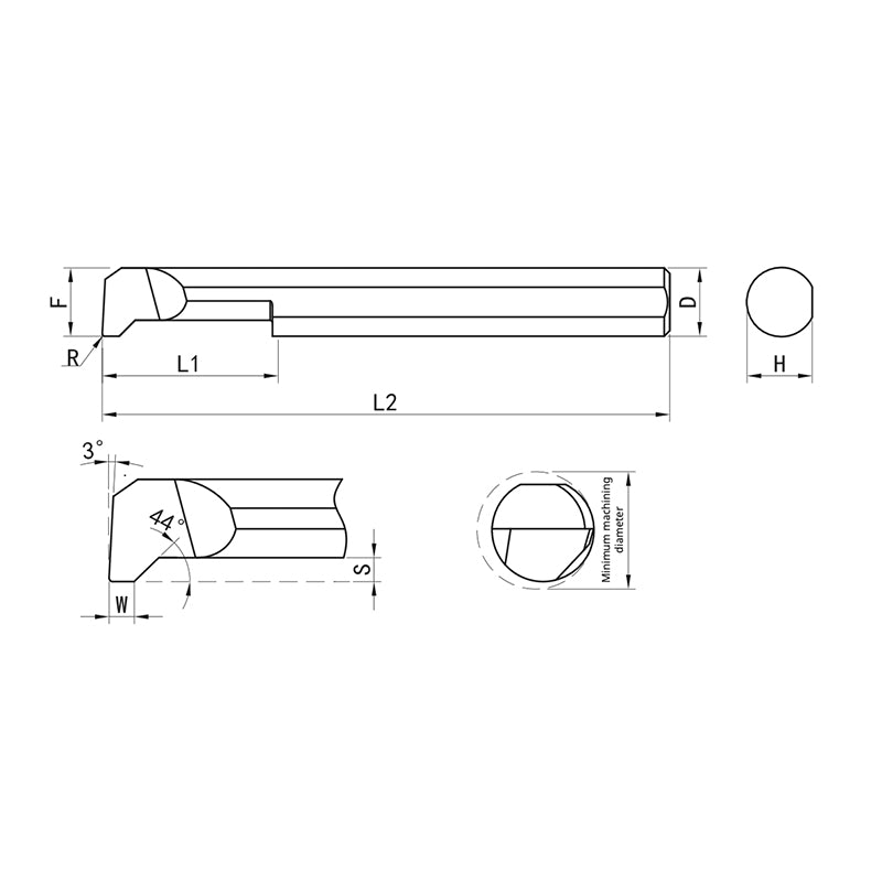 G-GMT-DR Internal Hole Boring Tool Chamfer Grooving G-GMT-DR40R20L10 G-GMT-DR50R20L15