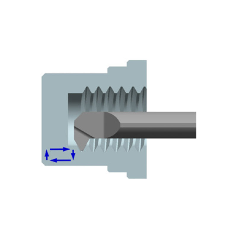 G-GMT-IR Threading for 55° Tool Alignment G-GMT-IR40A55L15 G-GMT-IR50A55L15