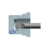 G-GMT-IR Threading for 55° Tool Alignment G-GMT-IR40A55L15 G-GMT-IR50A55L15