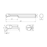G-GMT-IR Threading for 60° Tool Alignment G-GMT-IR15A60L05 G-GMT-IR20A60L07