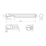 G-GMT-KR Arc Grooving G-GMT-KR40R50L10 G-GMT-KR40R75L10