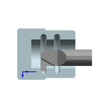 G-GMT-KR Arc Grooving G-GMT-KR40R50L10 G-GMT-KR40R75L10