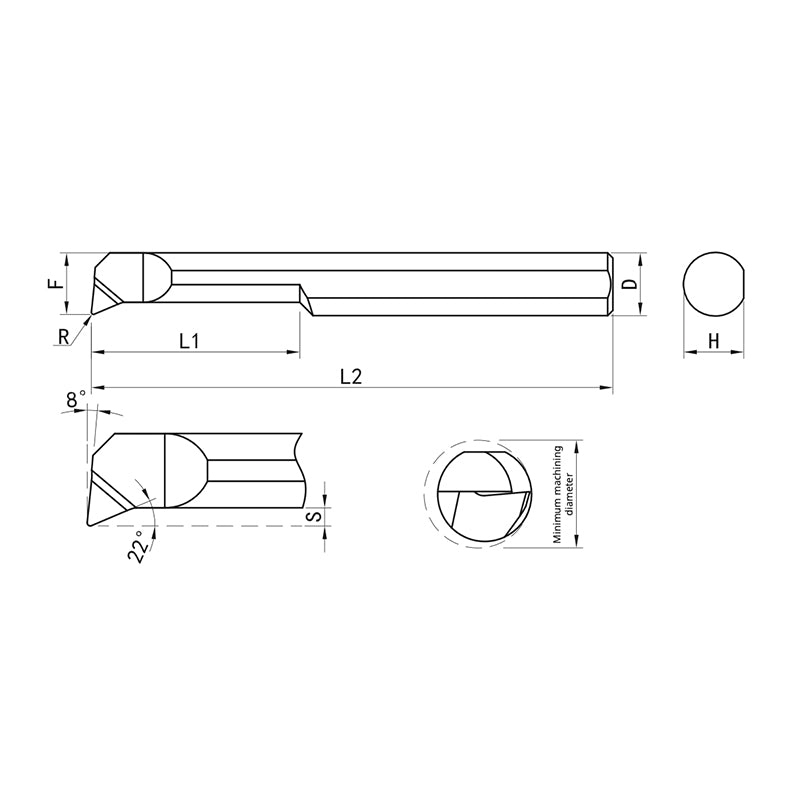 G-GMT-PR Profile Turning G-GMT-PR10R00L04 G-GMT-PR10R05L04