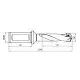 G-GSD Side-fixed Type Flange Shank Helical Slot Tool Holder G-GSD-125-01D-FC20-S G-GSD-125-02D-FC20-S - Big-tools Industrial Supply Tools for Metal Cutting