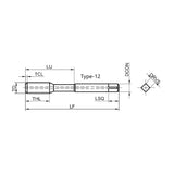 G-T118-FDC High-performance Internal Cooling General Machining Fluteless Tap M4-M30