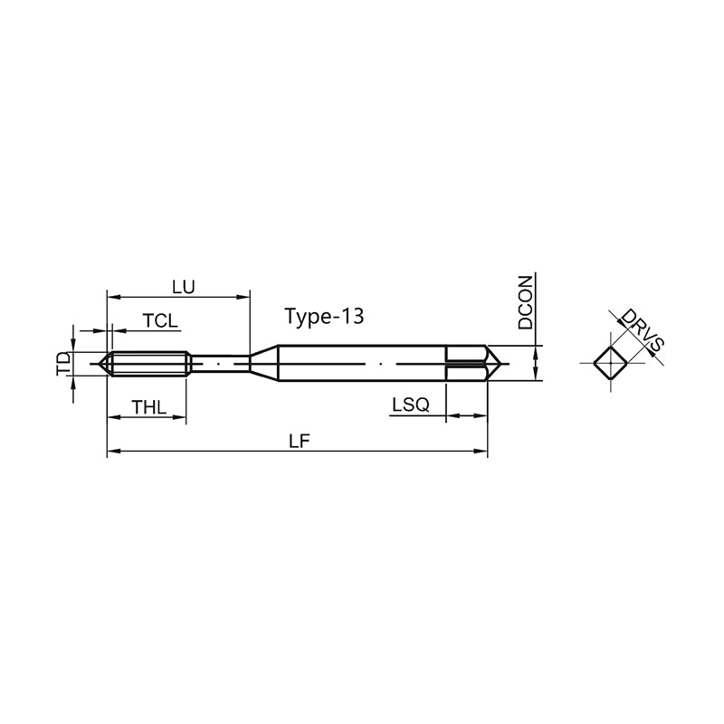 G-T118-FDN High-performance General Machining Fluteless Tap M4-M18