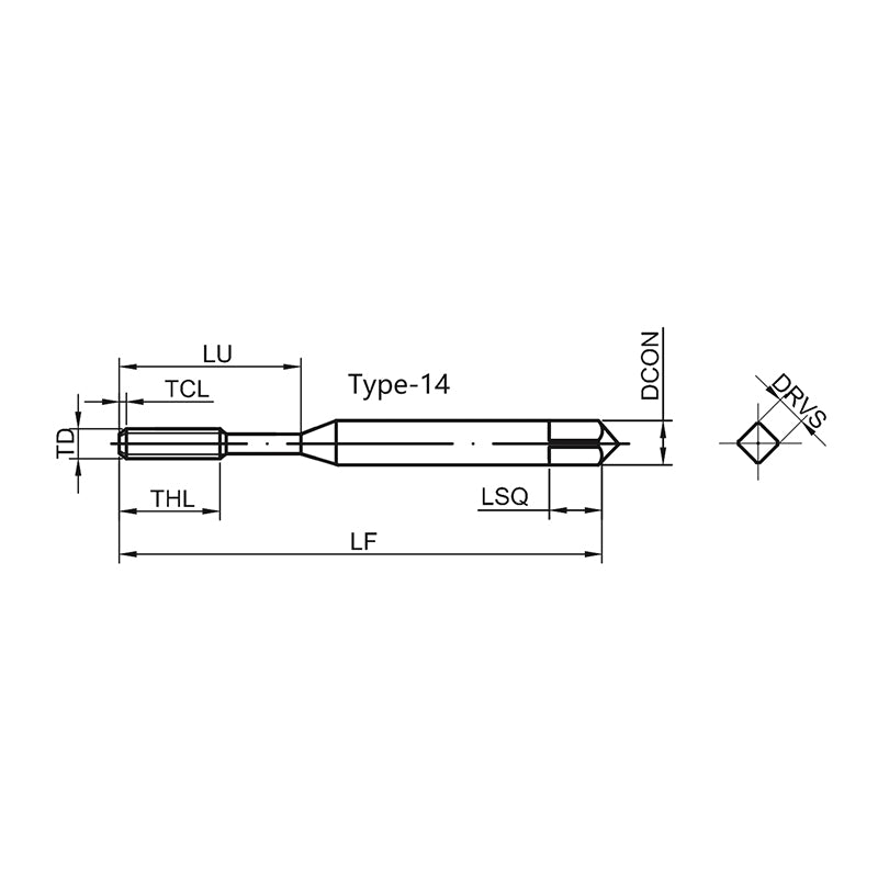 G-T118-FDN High-performance General Machining Fluteless Tap M4-M18