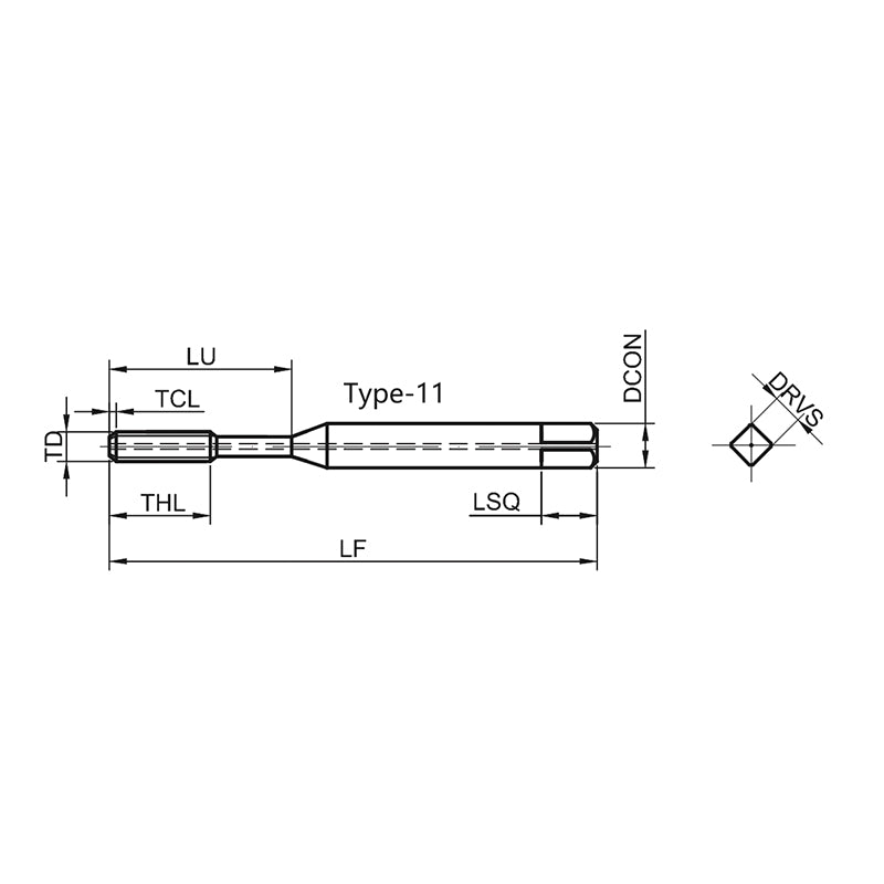 G-T118-FDR High-performance Internal Cooling General Machining Fluteless Tap M4-M30