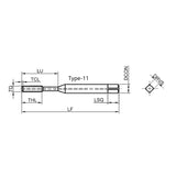 G-T118-FDR High-performance Internal Cooling General Machining Fluteless Tap M4-M30