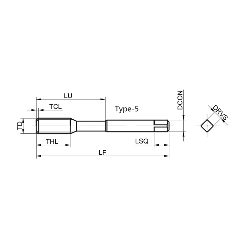 G-T118-PDN High-performance General Machining Spiral Pointed Tap M4-M16