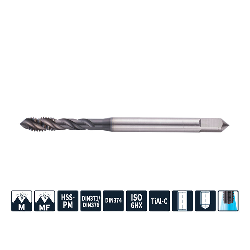 G-T118-SDN High-performance General Machining Spiral Fluted Tap M4-M16