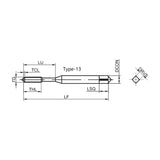 G-T118-SDN High-performance General Machining Spiral Fluted Tap M4-M16