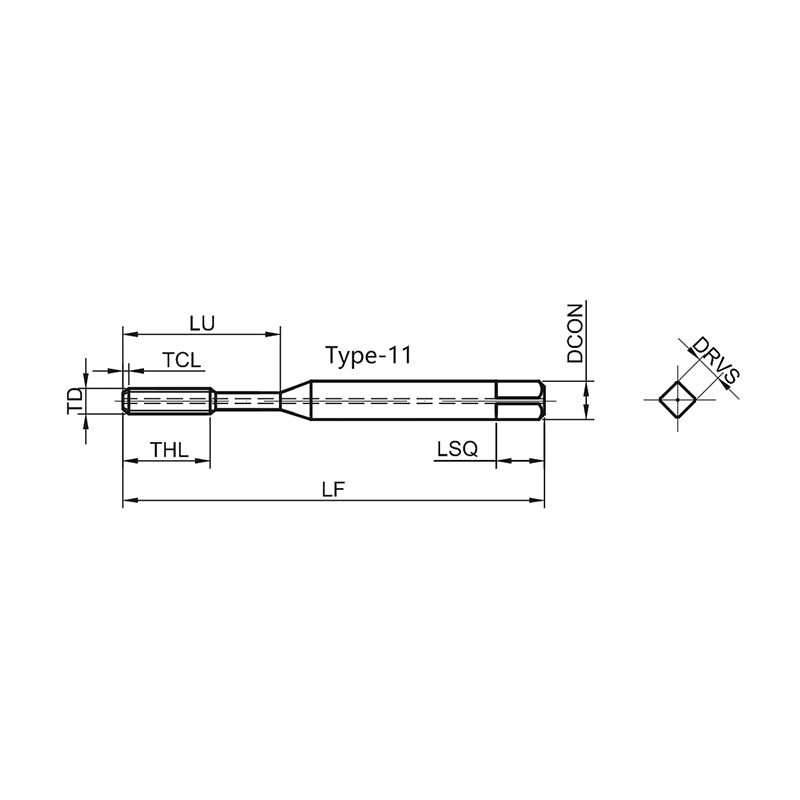 G-T128-HDR High-performanceStraight Fluted Tap for Internal Cooling Cast Iron Machining M5-M16
