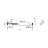 G-T128-HDR High-performanceStraight Fluted Tap for Internal Cooling Cast Iron Machining M5-M16