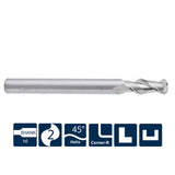 G-UA100-RH2 2 Flute Corner Radius Long Shank Endmills