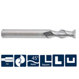 G-UA100-S2 2 Flute Square Head Endmills