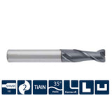 G-US200-R2 2 Flute Corner Radius Coated Endmills