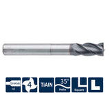 G-US200-SN4 4 flute, long neck, square coated endmill