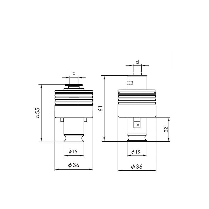 G3 - Torque Protection Tapping Collect (Japanese Standard/JIS - Imperial)