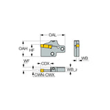 GADR/L-8 : Adapters for up to 25mm Deep Machining