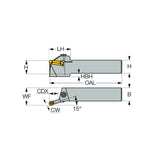 GHDKR/L : External and Internal Profiling Holders for Machining Aluminum Wheels