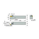 GHDR/L (short pocket) : External Tools for Turning, Grooving and Parting