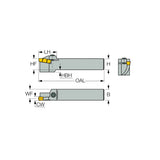 GHFGR/L-8 : Holders for Face Grooving and Turning