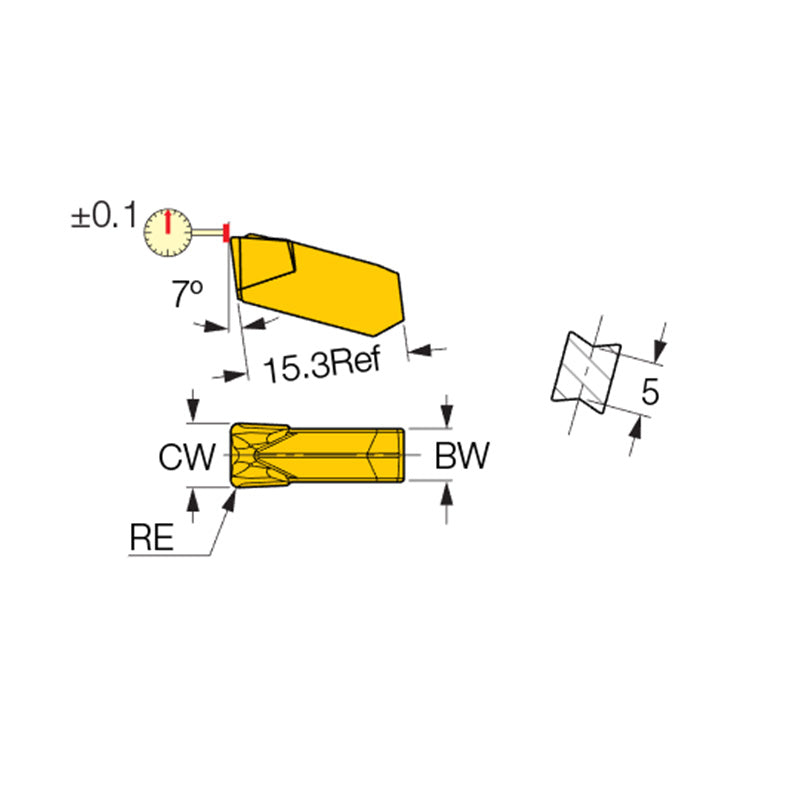 GIMT : Utility Single-Ended Inserts for Grooving and Turning