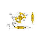GQIN : 4 Cutting Edges Precision Grounded Inserts for Internal Grooving and Recessing Operations - Big-tools Industrial Supply Tools for Metal Cutting