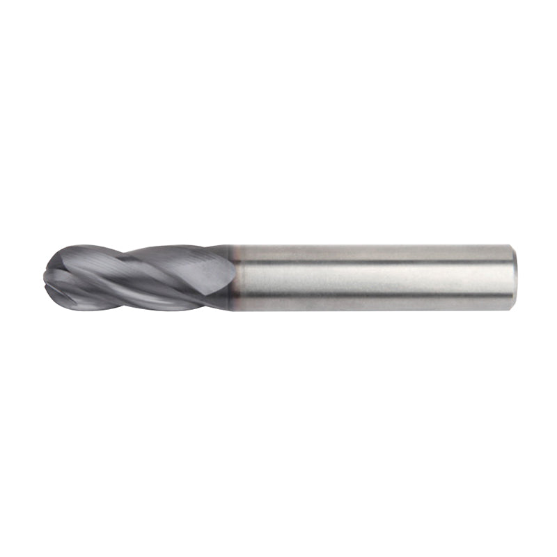 General-Purpose Solid Carbide End Mills  GP End Mills • Series 4000 4010 • Ball Nose • 4 Flute • Metric   (TiAlN)