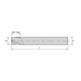 ดอกกัดเอ็นมิลคาร์ไบด์แข็งเอนกประสงค์ GP End Mills • ซีรีส์ 4003 4013 • ขอบคม • 3 ฟัน • เมตริก (TiAlN)