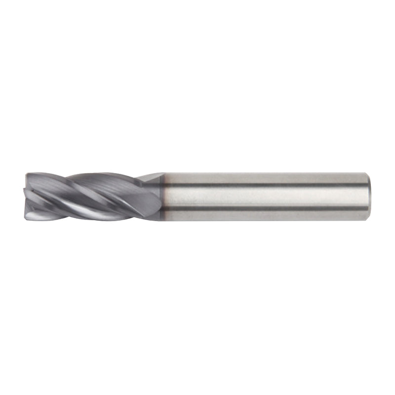 General-Purpose Solid Carbide End Mills  GP End Mills • Series 4004 4014 4024 • Square End • 4 Flute • Metric 45°  (UNCOATED)