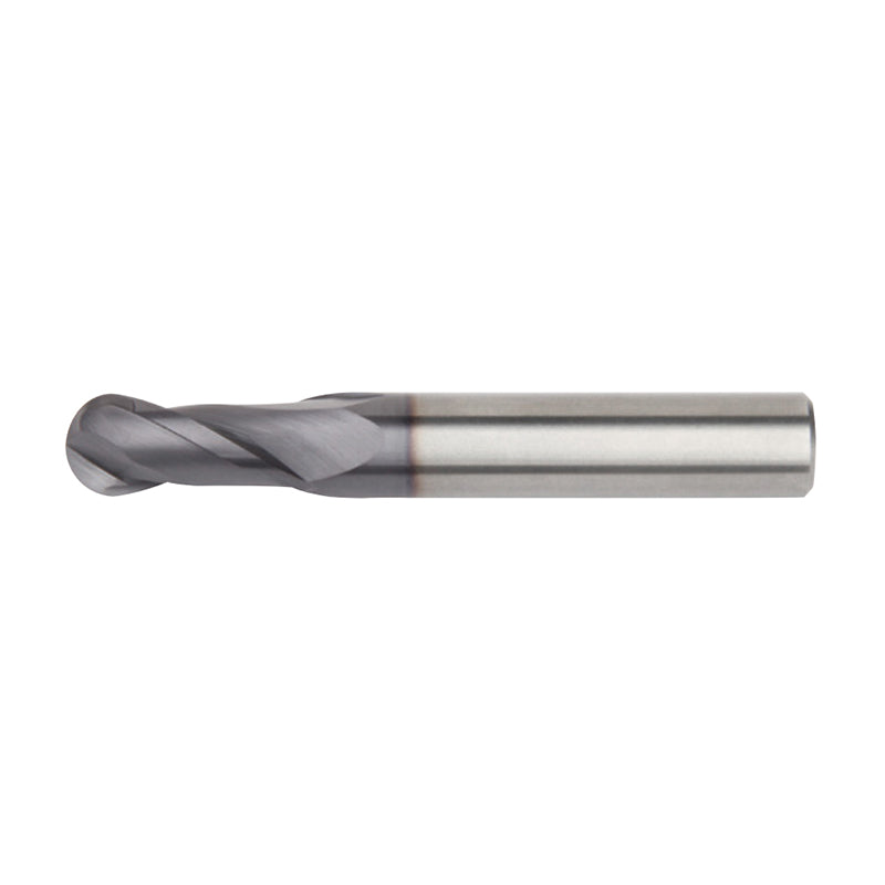 General-Purpose Solid Carbide End Mills  GP End Mills • Series D001 D011 • Ball Nose • 2 Flute • Metric  (TiAlN)