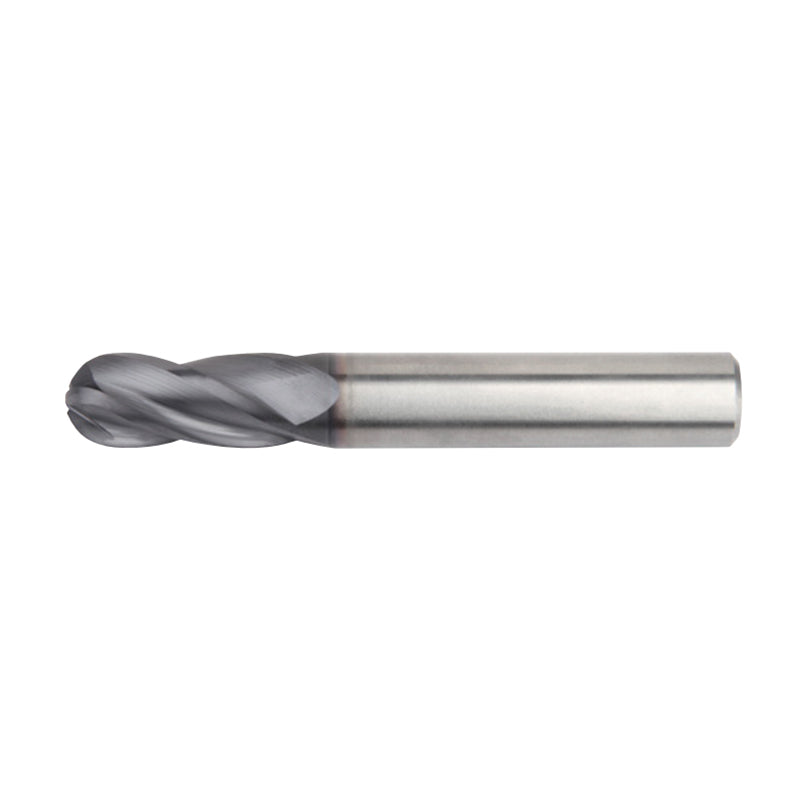 General-Purpose Solid Carbide End Mills  GP End Mills • Series 2848 • Ball Nose • 4 Flute • Metric DIN 6528   (TiAlN)