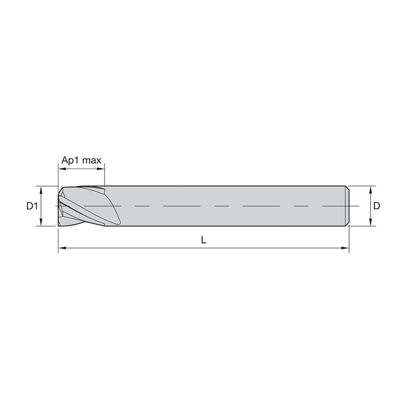 General-Purpose Solid Carbide End Mills  GP End Mills • Series I3S • Sharp Edge • 3 Flute • Inch (TiAlN)