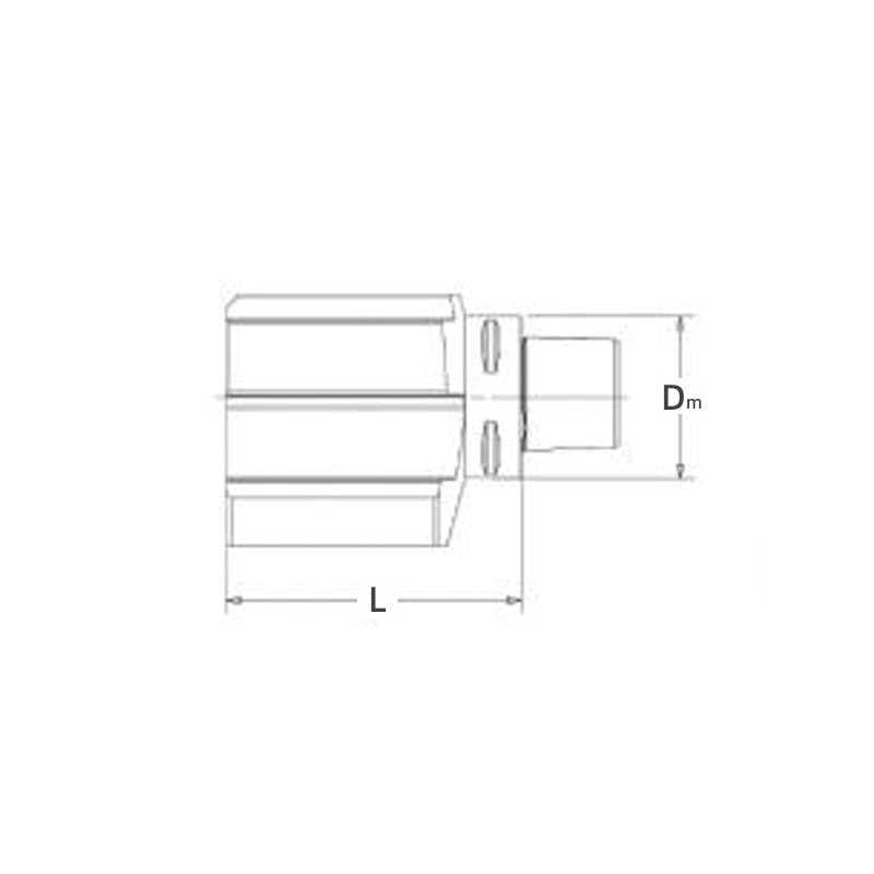 General Purpose 0° Both-sides Adaptor PSC63 PSC80