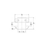 General Purpose 0° Both-sides Adaptor PSC63 PSC80