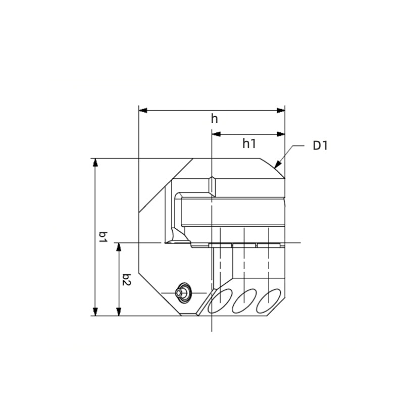 General Purpose 45° Adaptor HSK-T50-ASHR45-095-20
