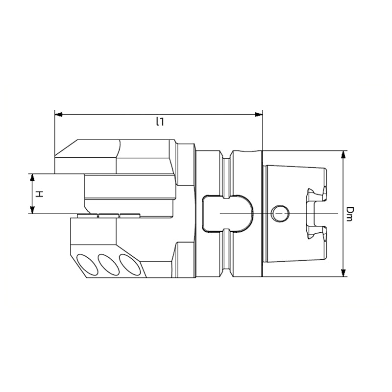 General Purpose 45° Adaptor HSK-T50-ASHR45-095-20
