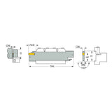 HGFH : Parting and Grooving Blades for 3 mm GRIP Inserts - Big-tools Industrial Supply Tools for Metal Cutting