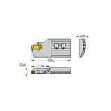 HFAIR/L-DG : Adapters for Internal Face Grooving and Turning - Big-tools Industrial Supply Tools for Metal Cutting