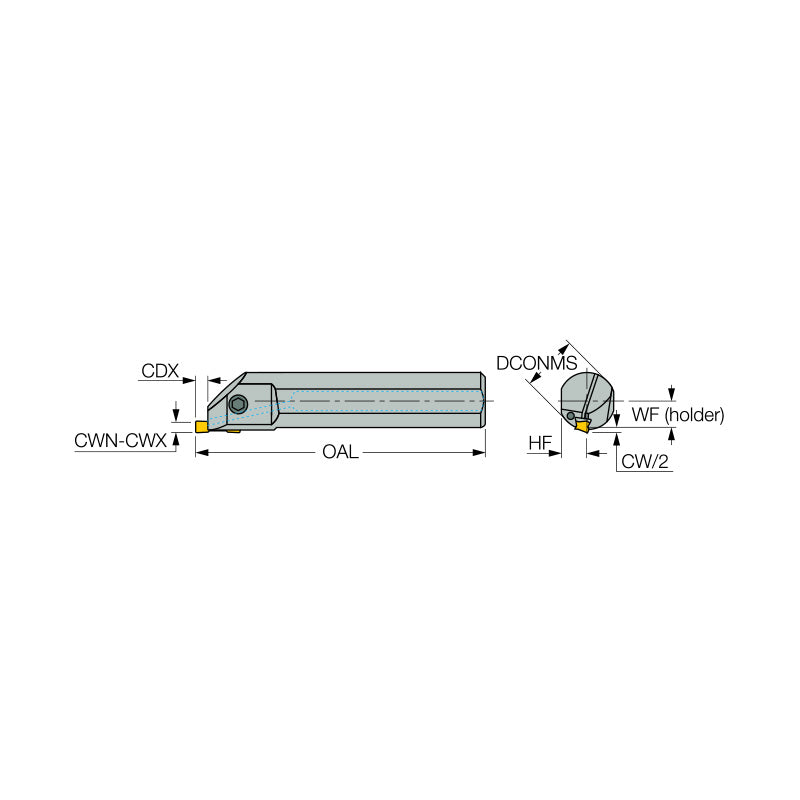 HFIR/L-MC : Boring Bars for Internal Grooving and Turning - Big-tools Industrial Supply Tools for Metal Cutting