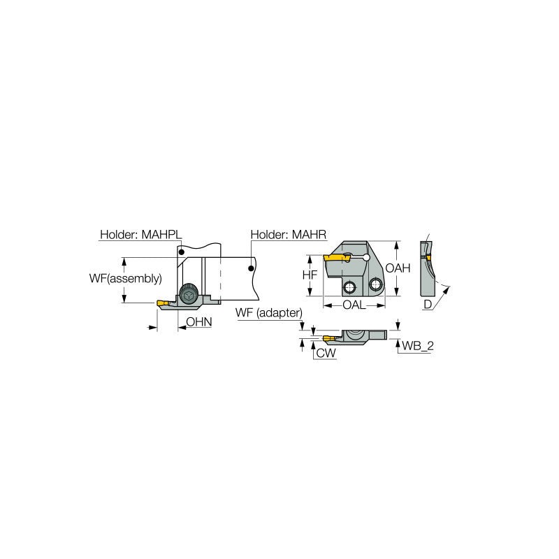 HFPAD-6 : Adapters for Face Machining